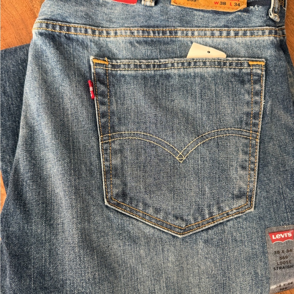 Levi's Classic Blue Jeans with Back Pocket Stitching